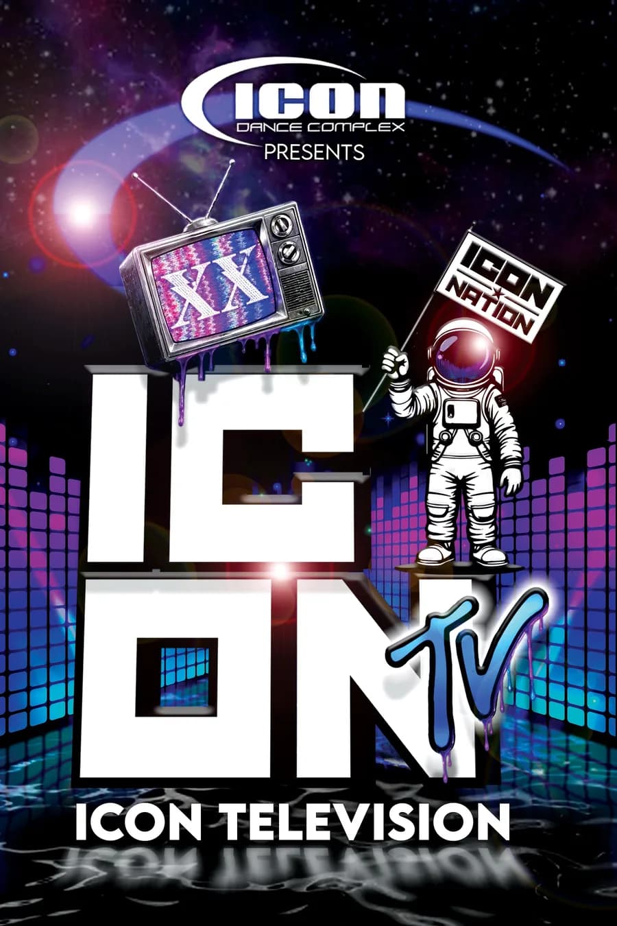ICONtv recital playbill artwork.