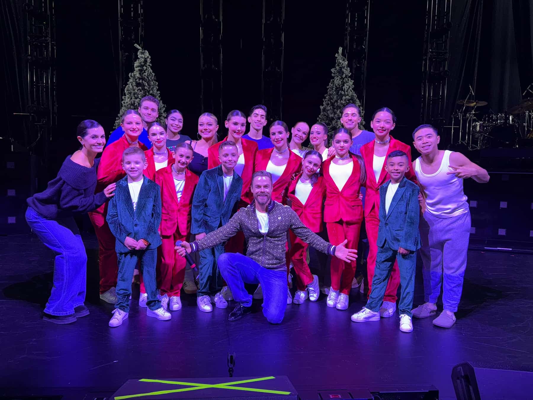 Icon dancers and studio leaders gathered on stage.